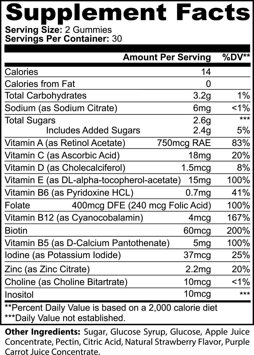 Multivitamin Bear Gummies (Adult) - Naturalis