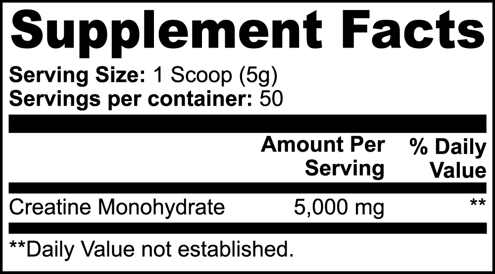 Creatine Monohydrate - Naturalis